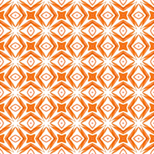 Mosaic seamless pattern. Orange glamorous boho — Stock Photo, Image