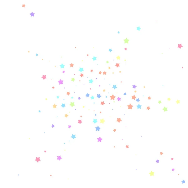 Des confettis festifs. Des stars de la fête. Étoile colorée — Image vectorielle