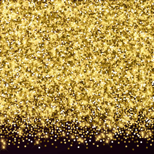 Işıl ışıl altın konfeti. Scattere — Stok Vektör