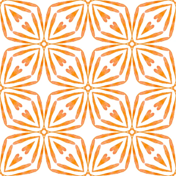 Tiled  watercolor background. Orange glamorous — Stock Photo, Image