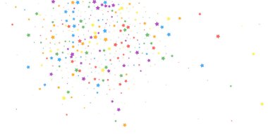 Şenlikli konfeti. Kutlama yıldızları. Neşeli yıldızlar 