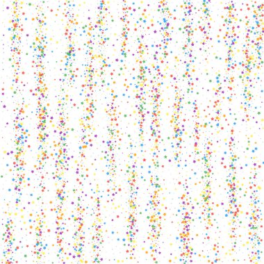 Şenlikli konfeti. Kutlama yıldızları. Çocuksu hapishane.