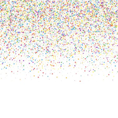 Şenlikli konfeti. Kutlama yıldızları. Renkli konfeksiyon