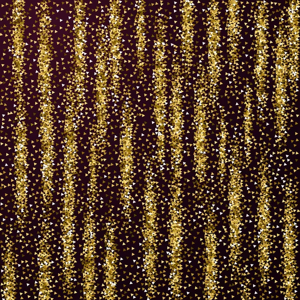 Gold triangles glitter luxury sparkling confetti.