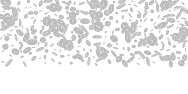 Amerikan dolarları düşüyor. Dağınık siyah ve--