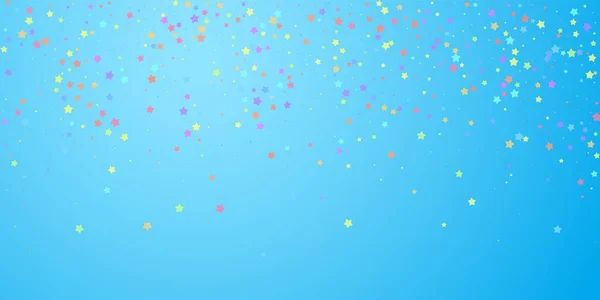 Des confettis festifs. Des stars de la fête. Étoile colorée — Image vectorielle