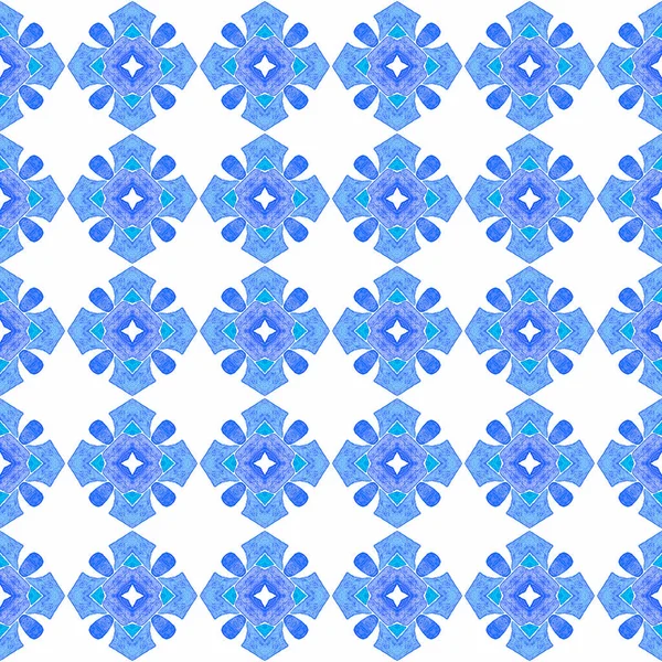 Tropical seamless pattern.  Blue comely boho chic