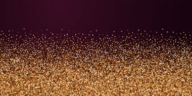 Kırmızı yuvarlak altın parıltılı lüks konfeti. 