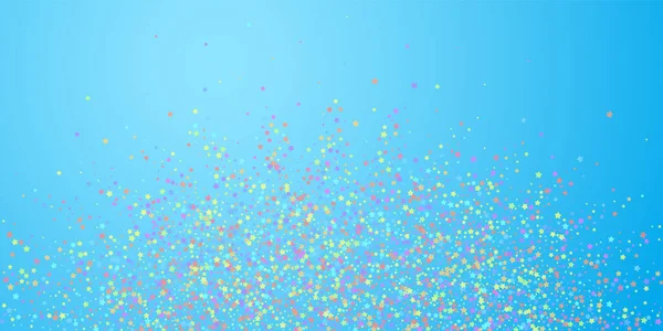 Des confettis festifs. Des stars de la fête. Étoile colorée — Image vectorielle