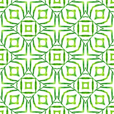 Çizgili el çizimi tasarımı. Yeşil alışılmadık boho 