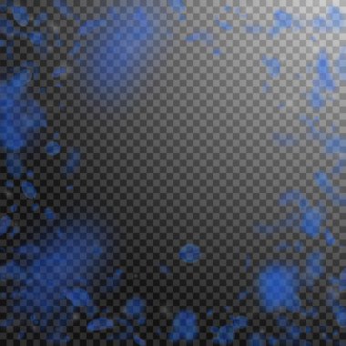 Koyu mavi çiçek yaprakları dökülüyor. Popüler Roma