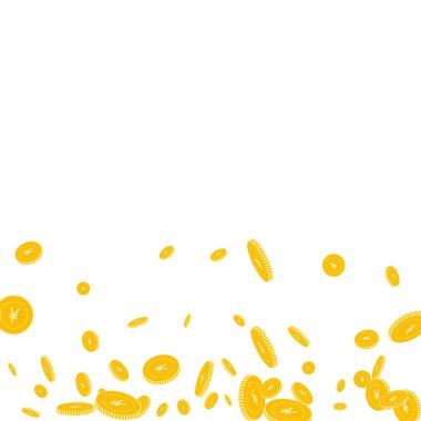 Çin Yuan paraları düşüyor. Dağınık düzensiz C