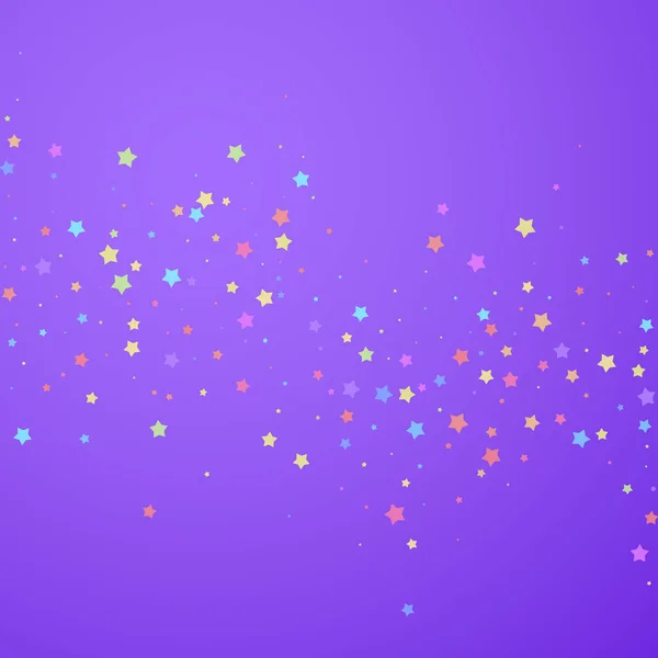 Festlig konfetti. Feststjärnor. Färgglad stjärna — Stock vektor