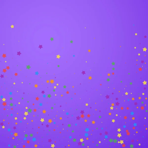 Des confettis festifs. Des stars de la fête. Étoiles joyeuses — Image vectorielle