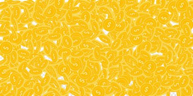 Amerikan dolarları düşüyor. Dağıtılmış büyük USD c