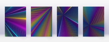 Sanat kartı. Soyut çizgiler modern broşür 