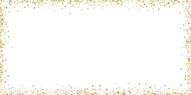 Altın konfeti konfeti konfetisi. Dağınık