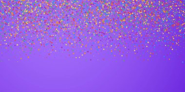 Şenlikli konfeti. Kutlama yıldızları. Neşeli bir şenlik