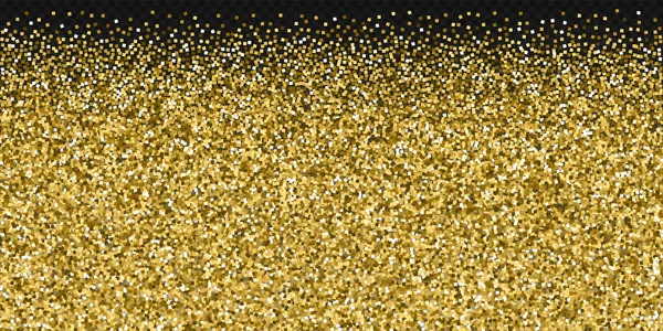 Brillantini d'oro confetti scintillanti di lusso. Diffuso — Vettoriale Stock