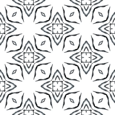 Tekrar eden çizgili el çizgisi sınırı. Siyah ve 