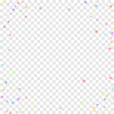 Şenlikli konfeti. Kutlama yıldızları. Renkli yıldız