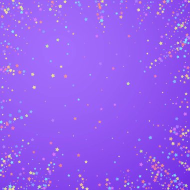 Şenlikli konfeti. Kutlama yıldızları. Renkli yıldız