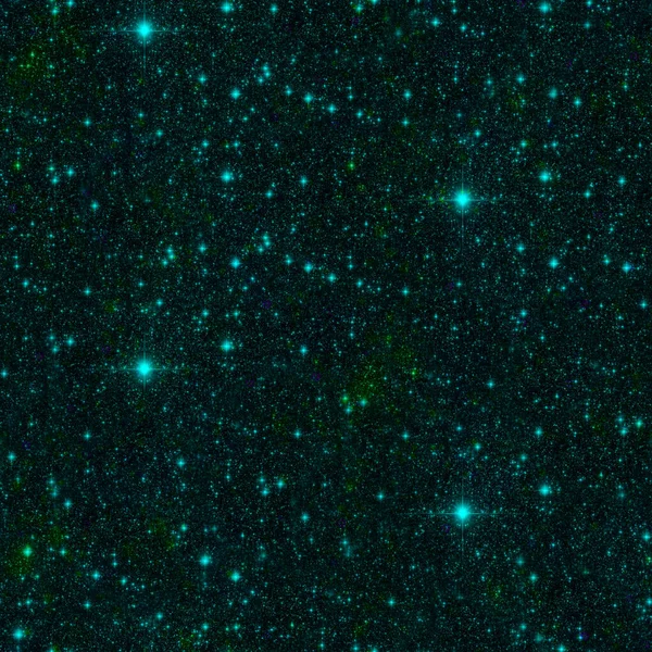 Cielo stellato modello senza soluzione di continuità. Verde astratto — Foto Stock