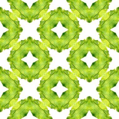 Çizgili el çizimi tasarımı. Çekici yeşil boho 