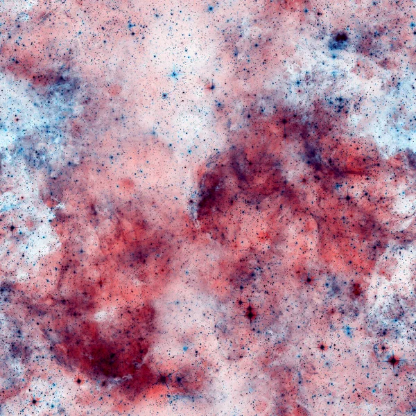Galaxy ύφασμα αδιάλειπτη μοτίβο. Κόκκινο περίγραμμα — Φωτογραφία Αρχείου