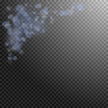 Açık mavi çiçek yaprakları dökülüyor. Modern Roma