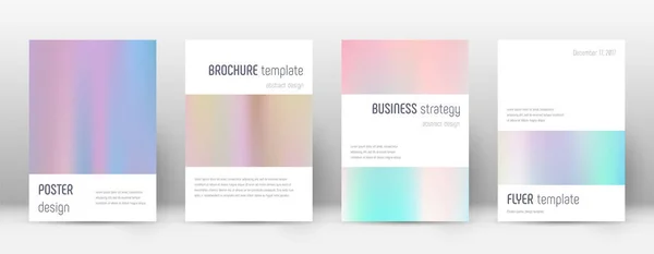 Flyer lay-out. Minimalistisch mooi sjabloon voor Bro — Stockvector