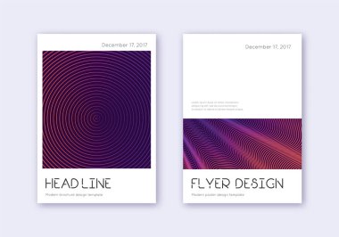 Minimum kapak tasarım şablonu. Menekşe soyut