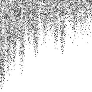 Gümüş parıltılı, ışıl ışıl, konfeti. Scattere