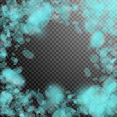 Turkuaz çiçek yaprakları dökülüyor. Muhteşem Roma.