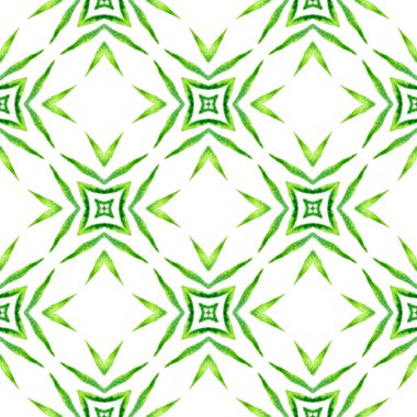 El çizimi tropikal, pürüzsüz sınır. Yeşil 