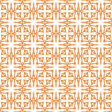 Oryantal arabesk el çizimi sınır. Turuncu 