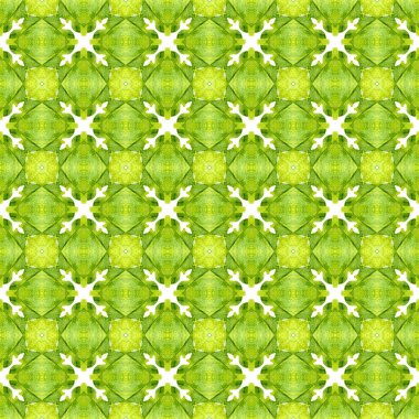 Madalyon pürüzsüz desen. Yeşil büyüleyici boho 