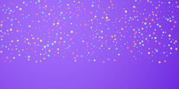 Confeti festivo. Estrellas de celebración. Estrella colorida — Vector de stock