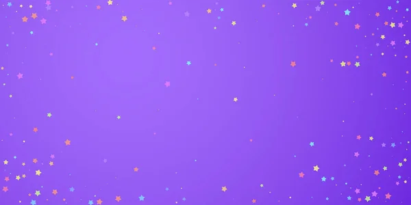 Festive confetti. Celebration stars. Colorful star — Stock Vector