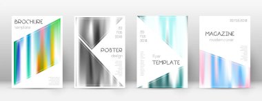 Broşür düzeni. Broch için üçgen trend şablonu