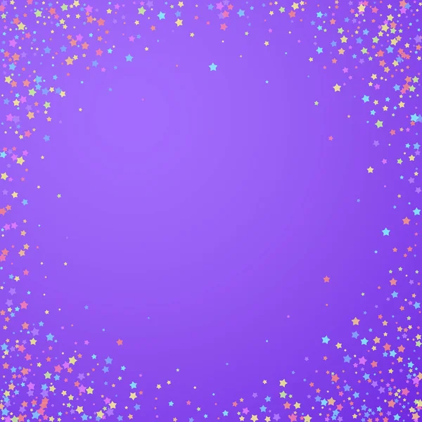 Şenlikli konfeti. Kutlama yıldızları. Renkli yıldız
