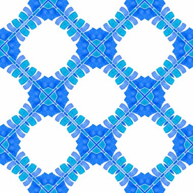 Moda organik yeşil sınır. Mavi manyetik boho 