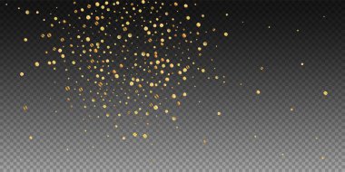 Nadir bulunan altın konfeti konfeti konfetisi. Kare
