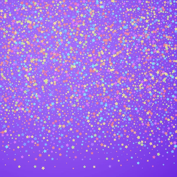 Confeti festivo. Estrellas de celebración. Estrella colorida — Vector de stock