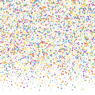 Şenlikli konfeti. Kutlama yıldızları. Gökkuşağı confe