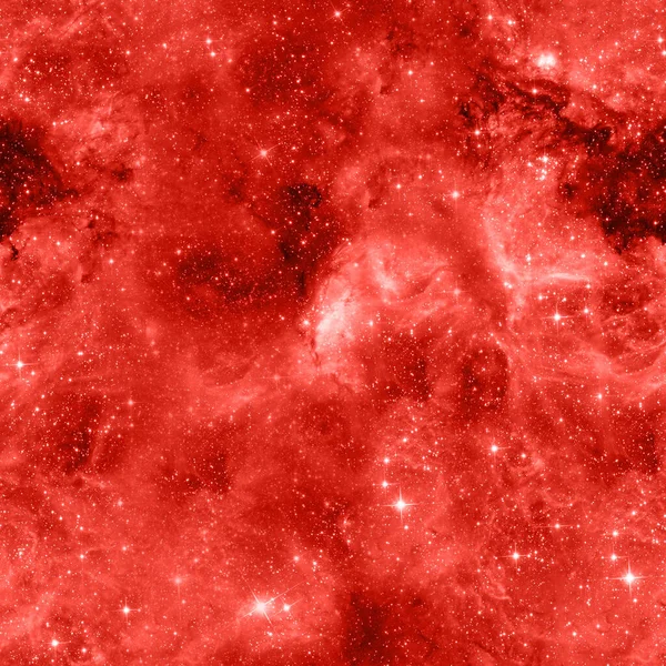 Γαλαξιακό μοτίβο επαναλαμβανόμενο σχέδιο. Κόκκινο περίγραμμα — Φωτογραφία Αρχείου