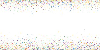 Şenlikli konfeti. Kutlama yıldızları. Gökkuşağı confe