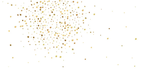 Sparse gouden confetti luxe sprankelende confetti. Sc — Stockvector