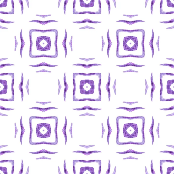 Chevron watercolor pattern. Purple flawless boho — Stock Photo, Image