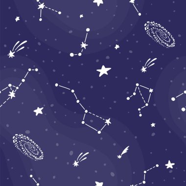 Çocuklar için kozmik kumaş. Parlak çocuksu fayans. 